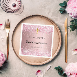 Första kommunens rosa Conetti namn Pappersservett