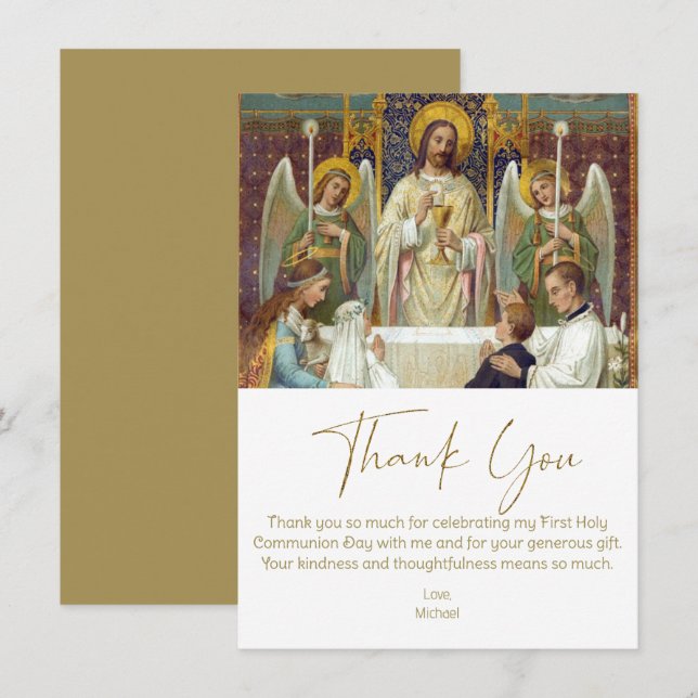 Första kommunens Tack Jesus med barn (Fram/baksida)