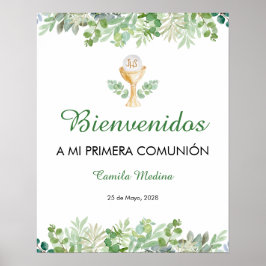 Första kommunens välkomstkartell de Bienvenida Poster