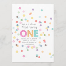 Första konfettiar för vattenfärg för