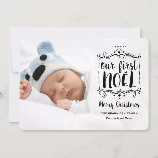 Första kort för foto för Noel god julhelgdag (Framsida)