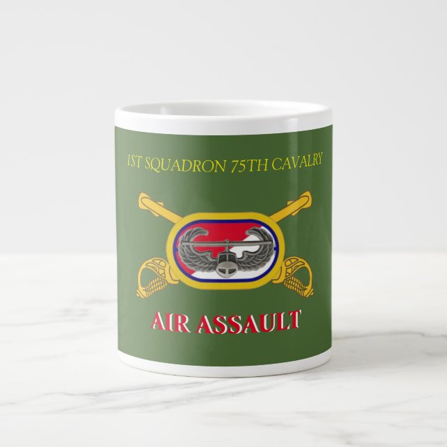 FÖRSTA KVANALEN 75:E I SQUADRON 101ST LUFTBORNE MU JUMBO MUGG (Framsidan)
