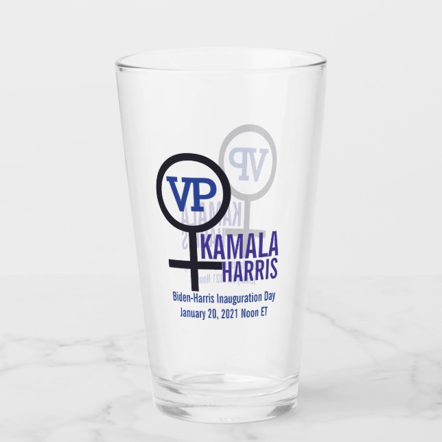 Första kvinnans Vice President Kamala Harris VP Glaskopp (Framsida)