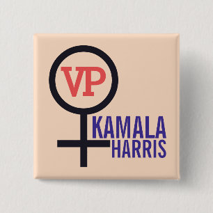 Första kvinnans Vice President Kamala Harris VP Knapp