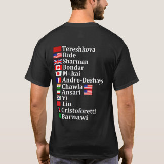 Första kvinnliga astronauter från Värld runt T Shirt