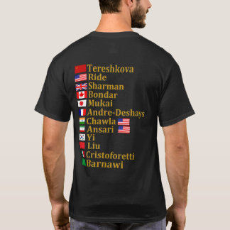 Första kvinnliga astronauter från Värld runt T Shirt