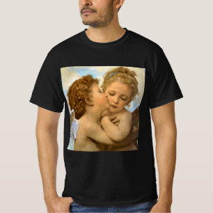 Första kyssen (ängladetalj) av Bouguereau Tee