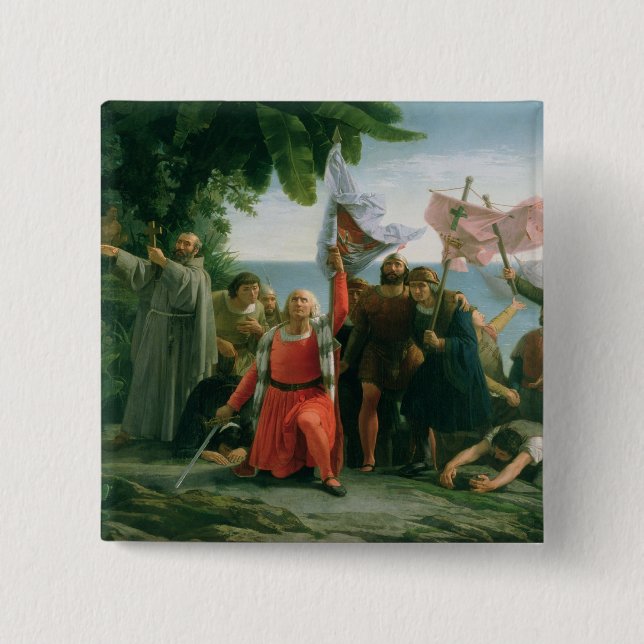 Första landning av Christopher Columbus in Knapp (Framsida)