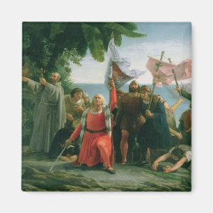 Första landning av Christopher Columbus in Magnet