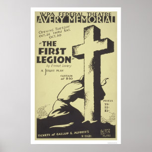 Första legion 1937 WPA för Jesuit Poster