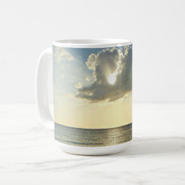 Första ljuset på vattnet kaffemugg