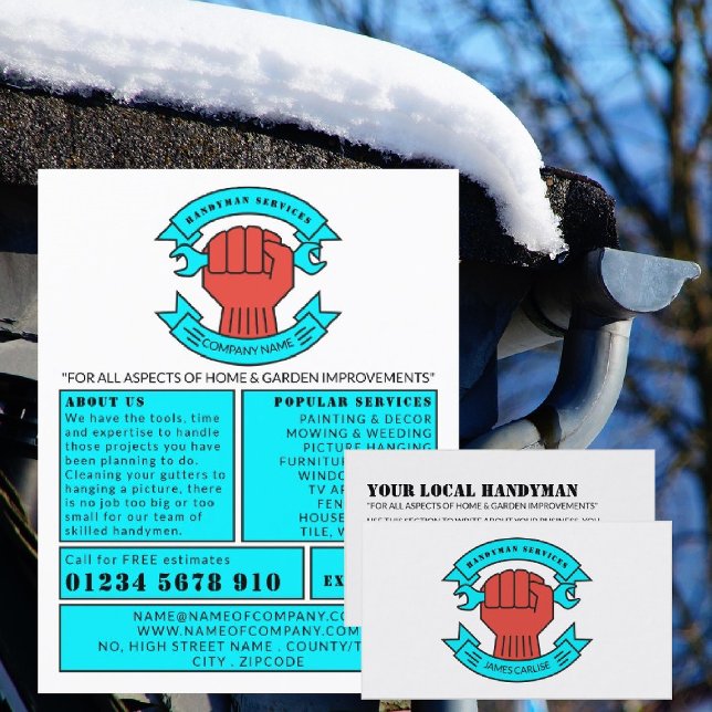 Första Logotypen, Handyman Reklam Flygblad (Skapare uppladdad)