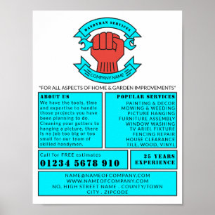 Första Logotypen, Handyman Reklam Poster