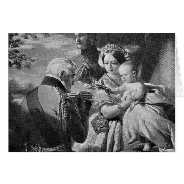 Första maj 1851, graverad av Werner Hälsningskort (Framsidan Horizontal)
