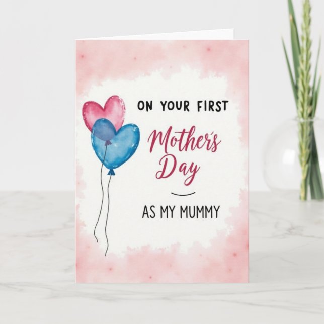 Första Mamma Mors Dag Kort (Framsida)