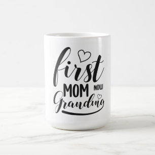 Första Mamma Now Grandma Kaffemugg