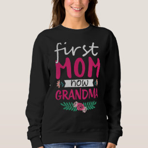 Första Mamma nu Grandma Cute Mors dag Momma Mamma T Shirt