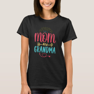 Första Mamma nu Grandma Cute Mors dag Momma Mamma T Shirt