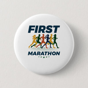 Första Marathon Marathoner Marathon Springer Knapp