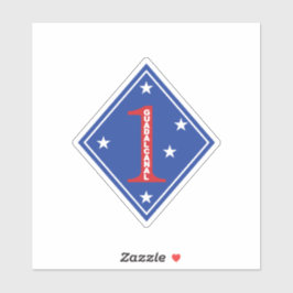 Första marindivisionen Patch (Förenade Stater) Klistermärken