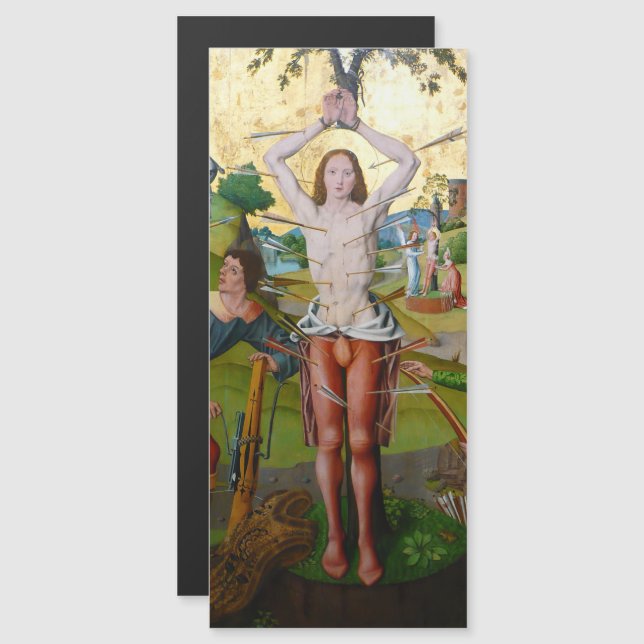 Första martyrskapet Saint Sebastian (M13) Magnet (Fram/baksida)
