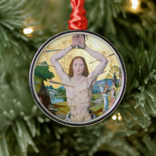 Första martyrskapet Saint Sebastian (M 013) Cerami Julgransprydnad Metall