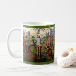 Första martyrskapet Saint Sebastian (M 013) Kaffemugg
