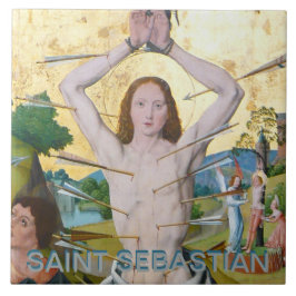 Första martyrskapet Saint Sebastian (M 013) Kakelplatta