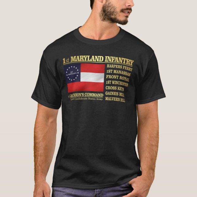 Första marylandinfanteriet (BA2) T-shirt (Framsida)