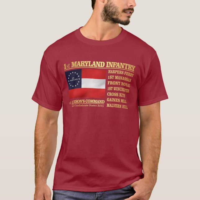 Första marylandinfanteriet (BA2) Tee (Framsida)