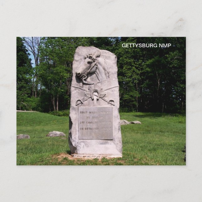 FÖRSTA MASSACHUSETTS CALVARY VYKORT (Framsida)