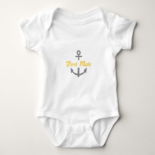 Första Mate Anchor Tee Shirt (Framsida)