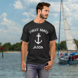 Första Mate Boat Anchor T Shirt