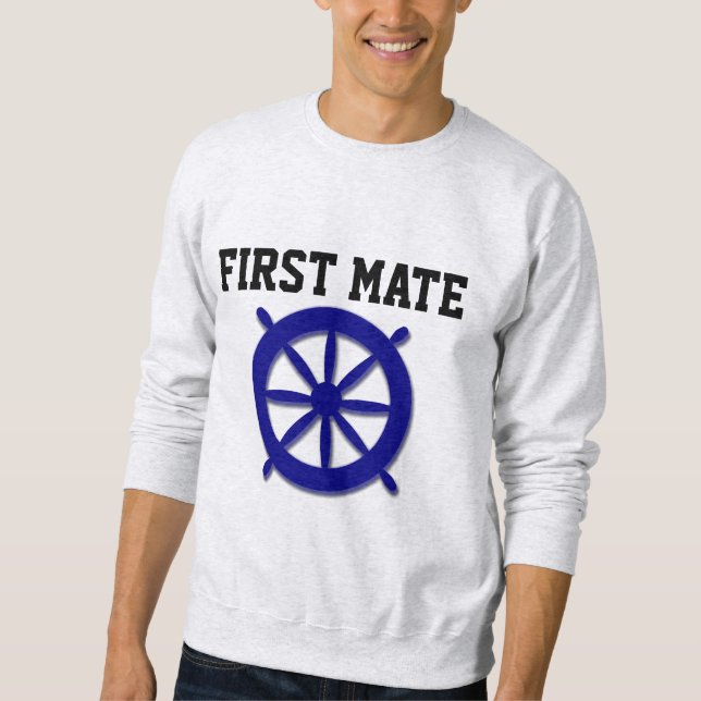 FÖRSTA MATE T-Shirts, NAUTICAL Lång Ärmad Tröja (Framsida)