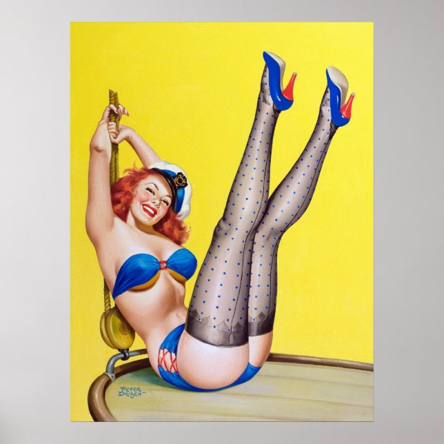 Första maten av Peter Driben 1953 Poster (Framsidan)