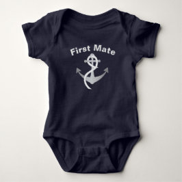 Första matta nautiskt ankrar skjortan tee shirt