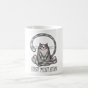 första meditation kaffemugg