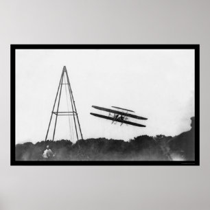 Första militärflygningen Flygplan, Orville Wright Poster
