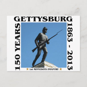 Första Minnesota Infantry - 150:e Gettysburg Vykort