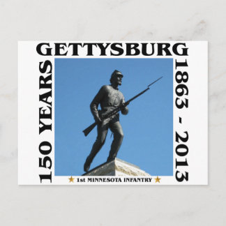 Första Minnesota Infantry - 150:e Gettysburg Vykort