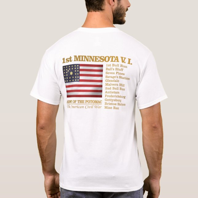 Första Minnesota Volunteer Infantry (BH) Tee (Baksida)
