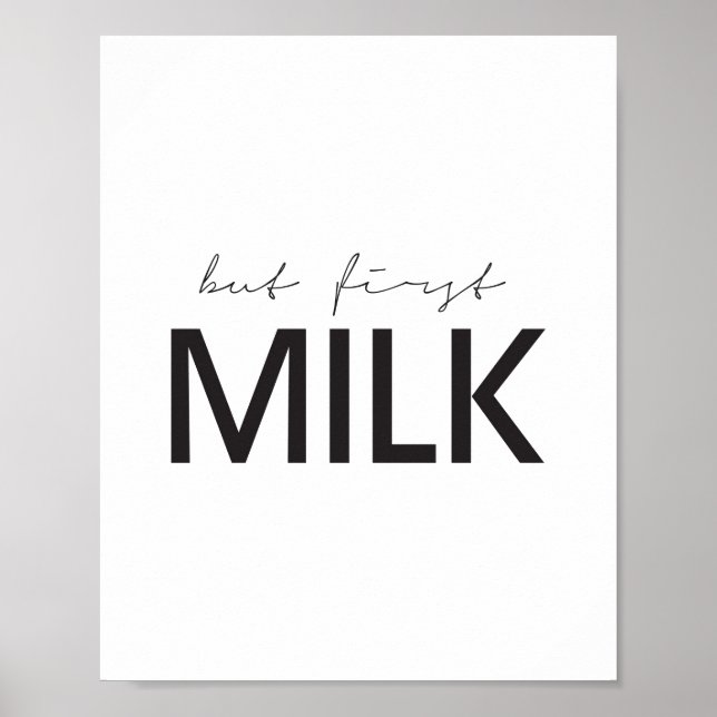 Första Mjölk Poster (Framsidan)