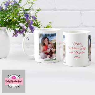 Första Mor-dagen-Anpassningsbarna Foto och text Mu Kaffemugg