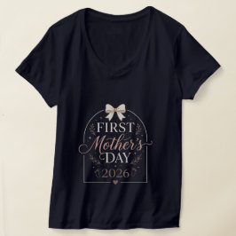 Första Mors Dag 2026 Tröja, Ny Mamma T Shirt