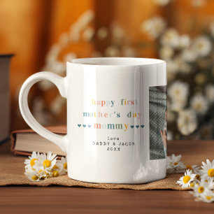 Första Mors dag 3 Fotokollage Kaffemugg