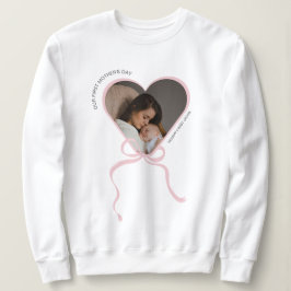 Första mors dag anpassad foto kärleksform t shirt
