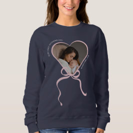 Första mors dag anpassad foto kärleksform t shirt