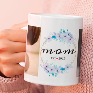 Första Mors dag-anpassat år för Mamma-foton Kaffemugg
