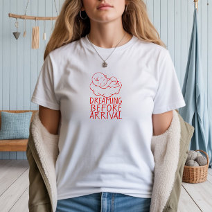 Första mors dag för blivande mammor röd t shirt