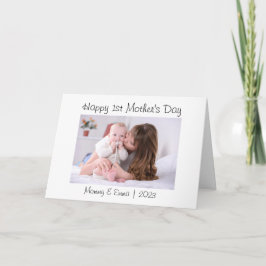 Första Mors dag-foto Tack Kort